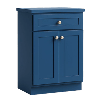 blue shaker rta cabinet