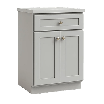 gray shaker rta cabinet