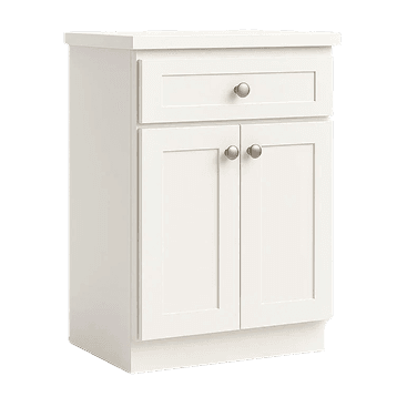 white shaker rta cabinet