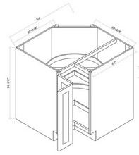 Base Corner Lazy Susan Cabinet
