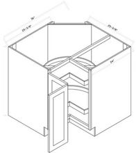 Base Corner Lazy Susan Cabinet