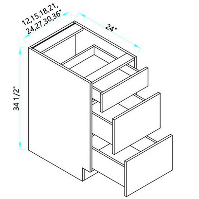 Drawer Base (3 Drawers)