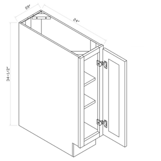 Base Cabinet 1 Door (No Drawer)