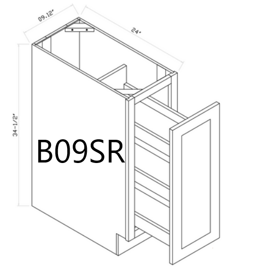 Base Spice Rack (Pull-out)