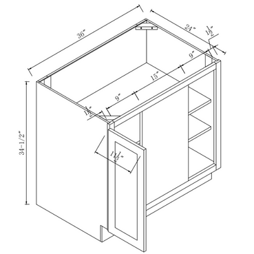 Base Blind Corner Full Height Door