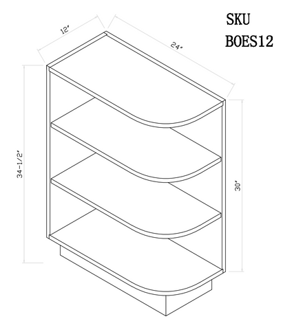 Base Open End Cabinet