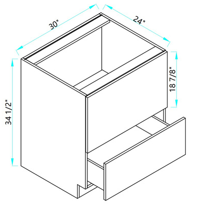 Base Microwave Cabinet