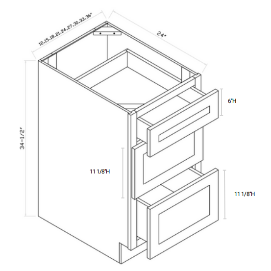 Drawer Base (3 Drawers)