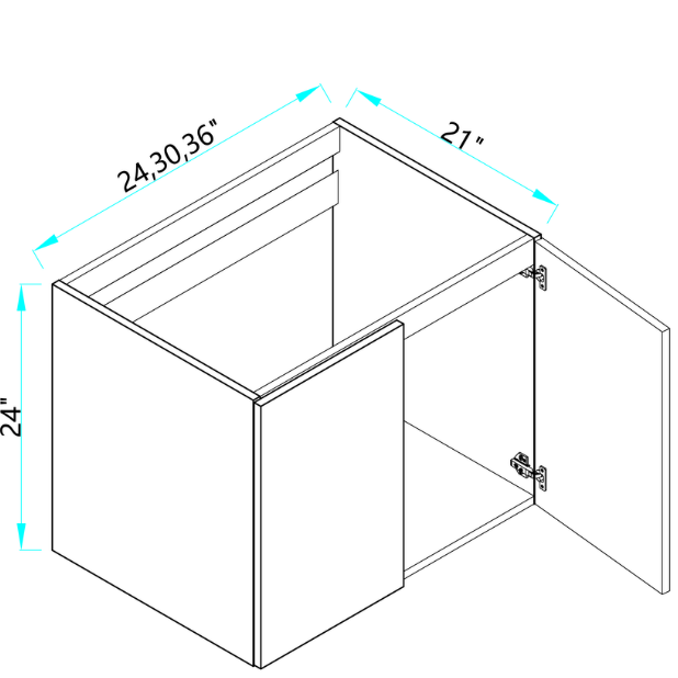 Floating Vanity Base Cabinet