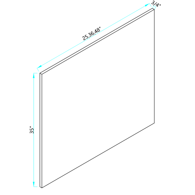 Matching Base End Panel