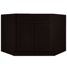 SBD45 Espresso Shaker Sink Base Diagonal-Elite RTA Cabinetry 