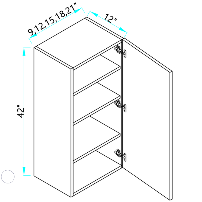 Wall Cabinet Single Door