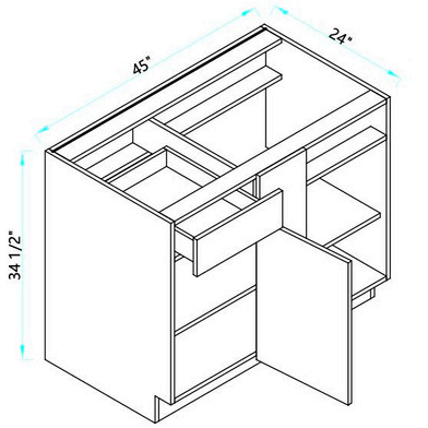 Base Blind Corner W/ Drawer