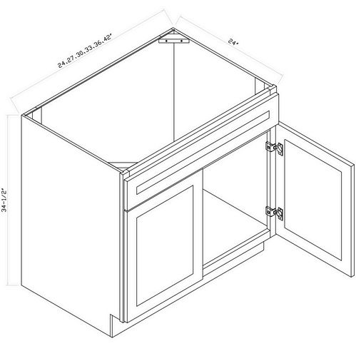 Base Sink/Cooktop Cabinet