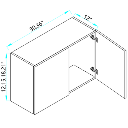 Wall Cabinet W/ 2 Doors