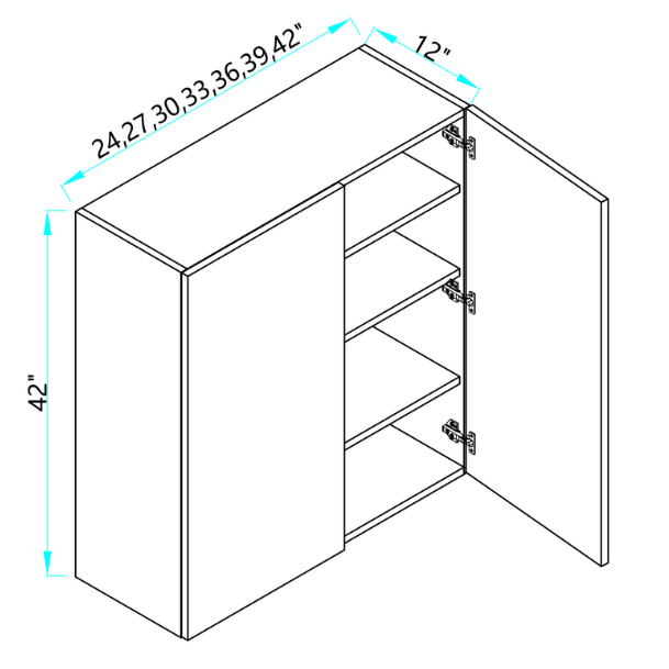 Wall Cabinet W/ 2 Doors