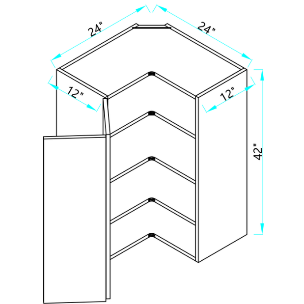 Wall Lazy Susan Cabinet