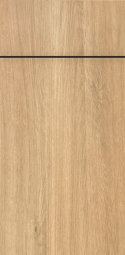Character Oak frameless cabinet door