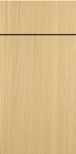 Town Oak frameless cabinet door
